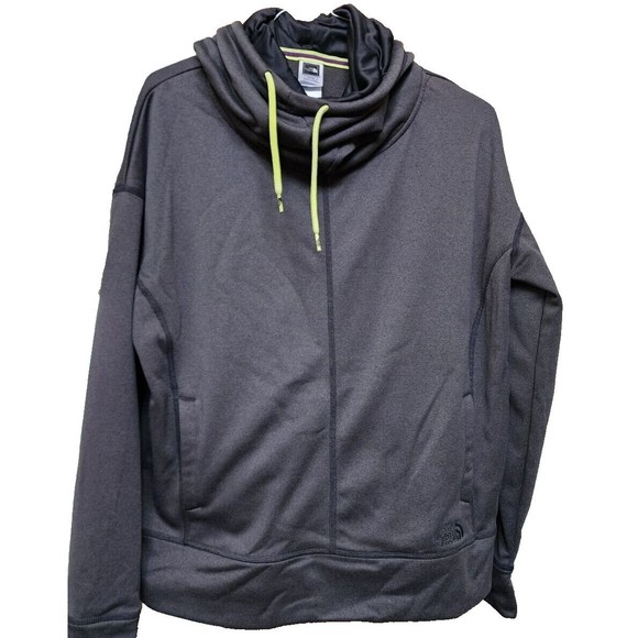 The North Face Womens Gray Pullover Hoodie Size XL Drawstring Neck - Picture 1 of 7